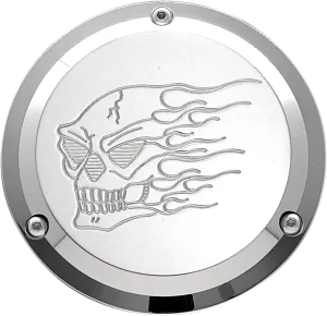 Joker Machine 921017HHC Billet Derby Cover - Hot Head Chrome