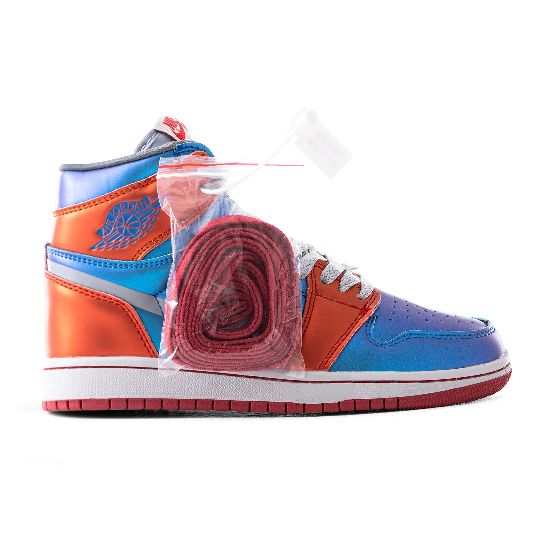 Jordan 1 Orange/Blue Sneakers