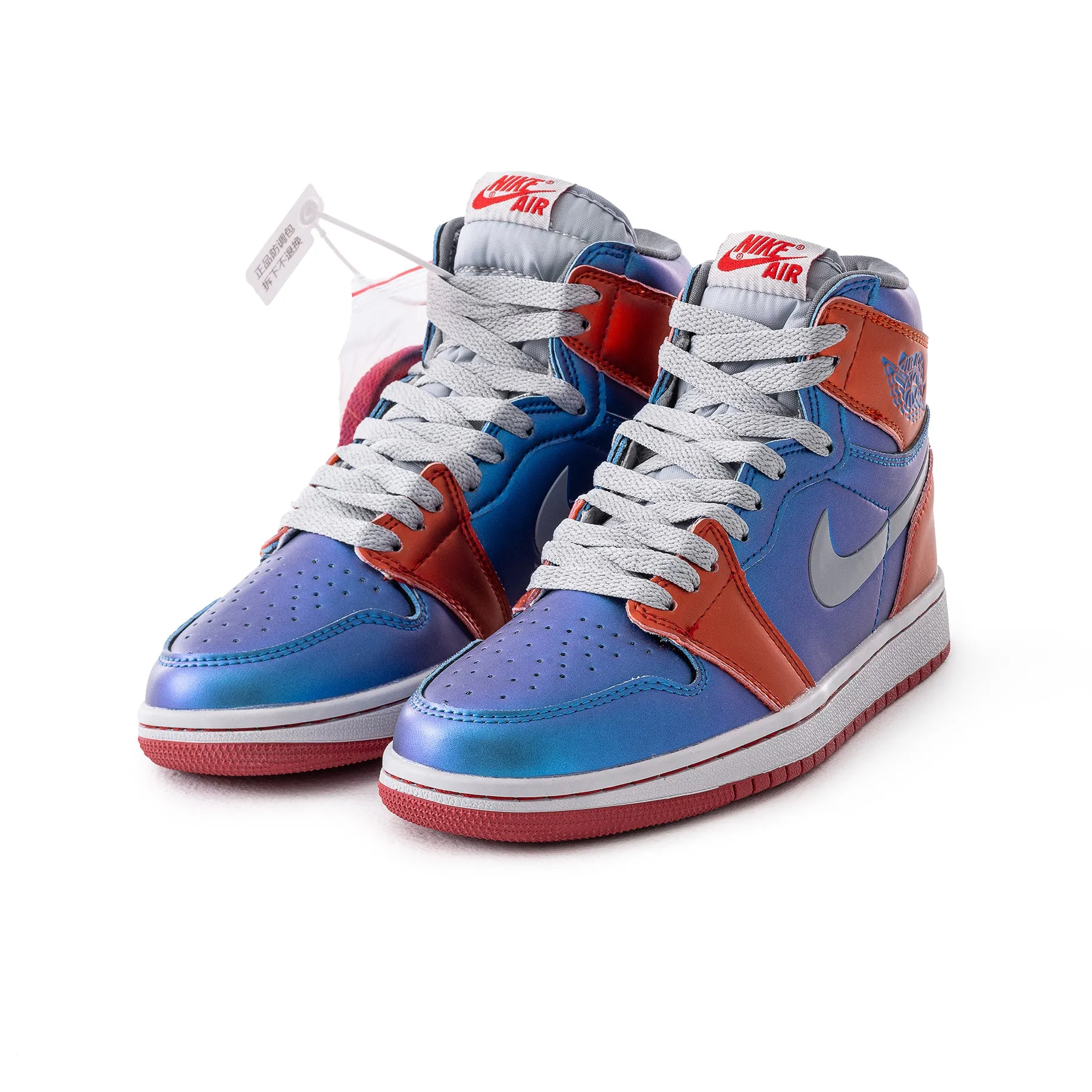 Jordan 1 Orange/Blue Sneakers