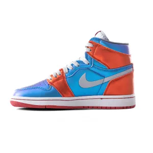 Jordan 1 Orange/Blue Sneakers