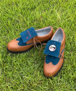 KANDINI Women's Classic Golf Shoes - Brown