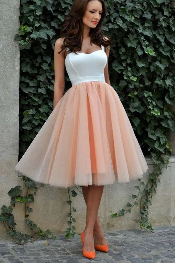 Knee Length Homecoming Dress,Ball Gown Sweet 16 Dress For Teens, SH236