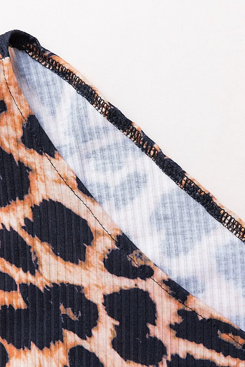 La Capitana Animal Print Midi Dress