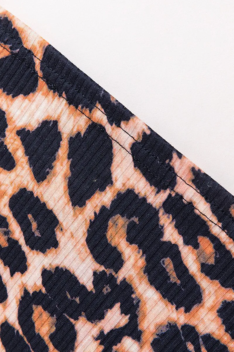 La Capitana Animal Print Midi Dress