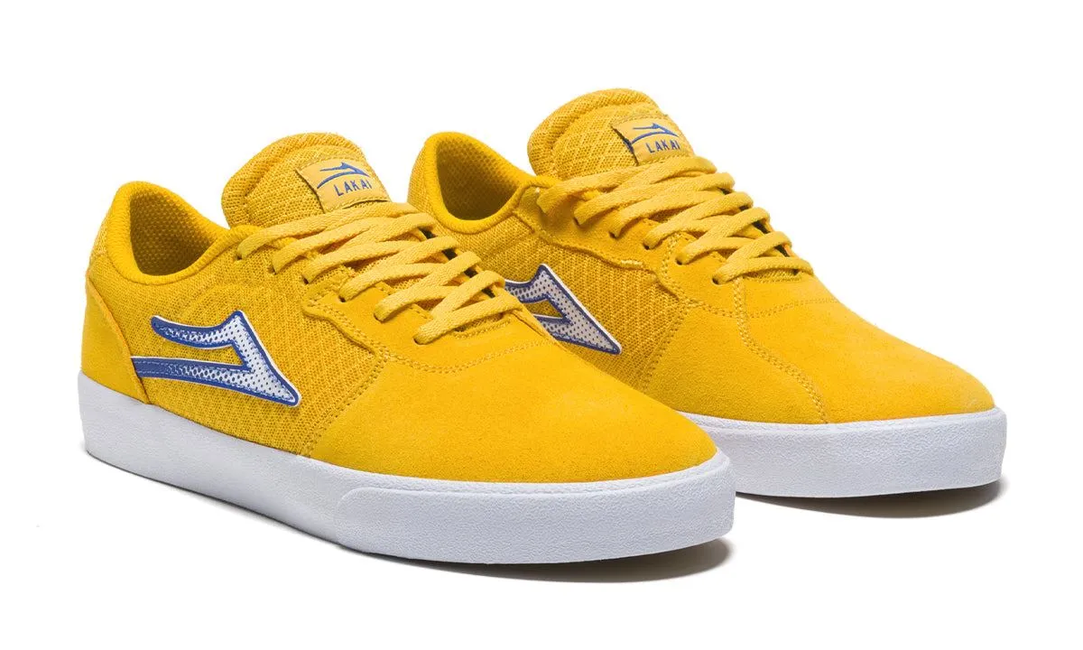 Lakai Cardiff Skate Shoes - Gold / Blue
