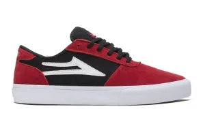 LAKAI SKATE SHOES: MANCHESTER Red/Black Suede. Sizes 8,9,10