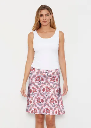 Lattice Floral (7959) ~ Silky Brenda Skirt 21 inch