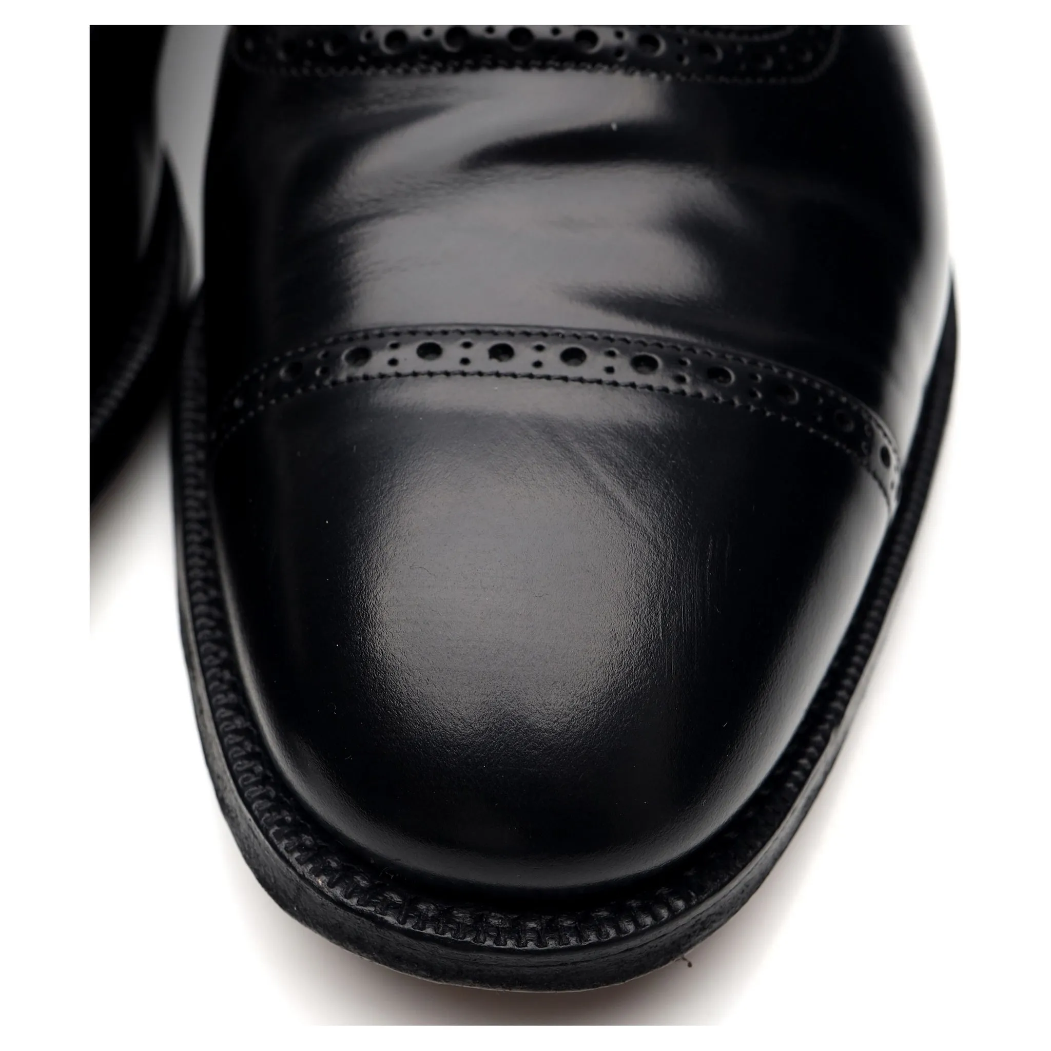 'Legate' Black Leather Oxford Brogue UK 9 G