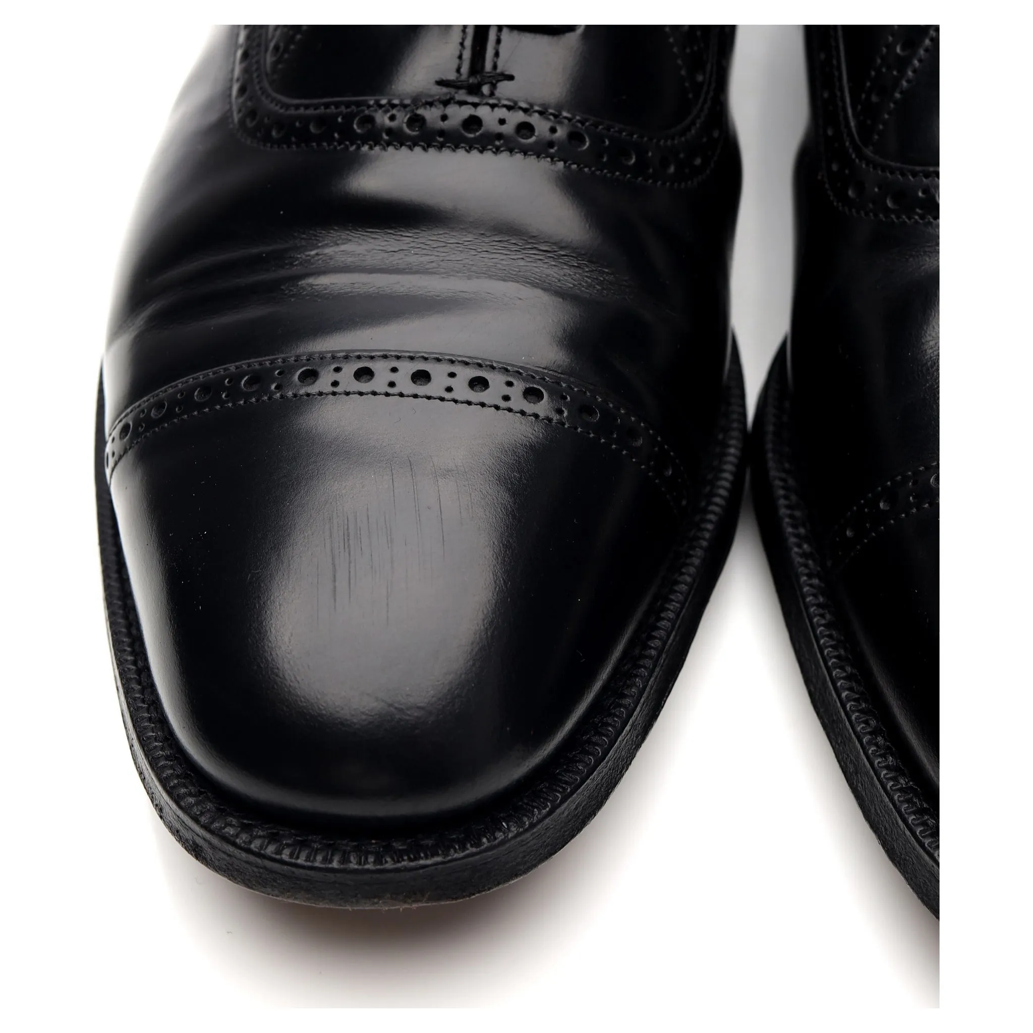 'Legate' Black Leather Oxford Brogue UK 9 G