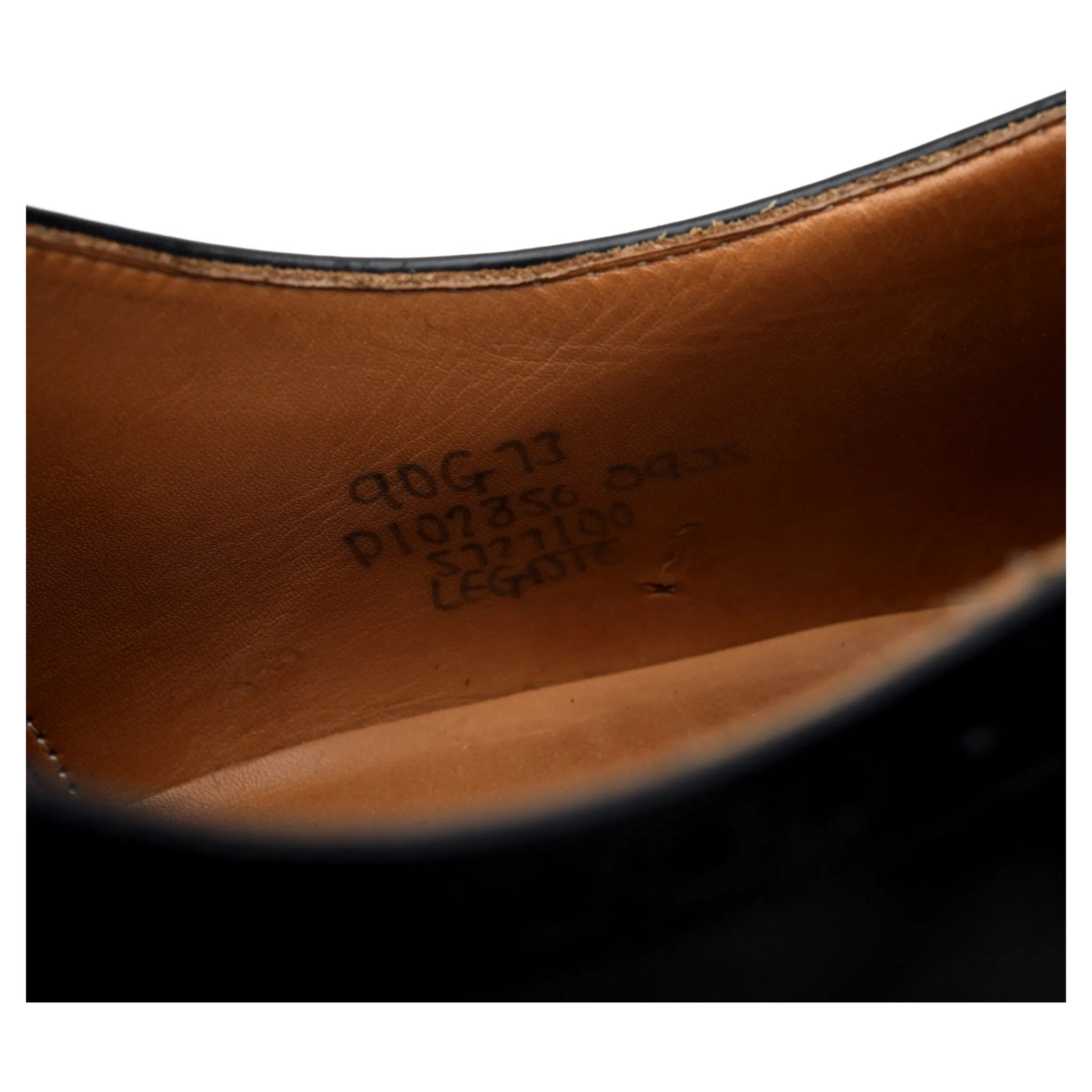'Legate' Black Leather Oxford Brogue UK 9 G