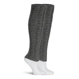 Lemon Windsor Cable Legwarmer - Charcoal