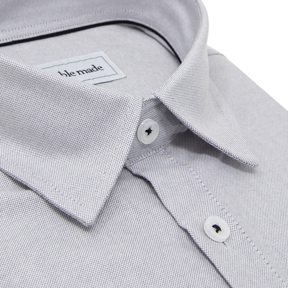 Light Grey Oxford Short Sleeve Shirt | The Gobi