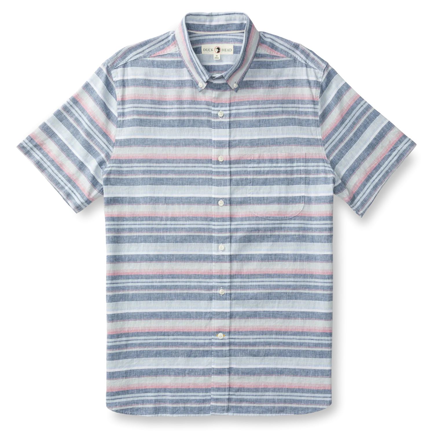 Linen Cotton Oxford Sport Shirt - Gardner Stripe