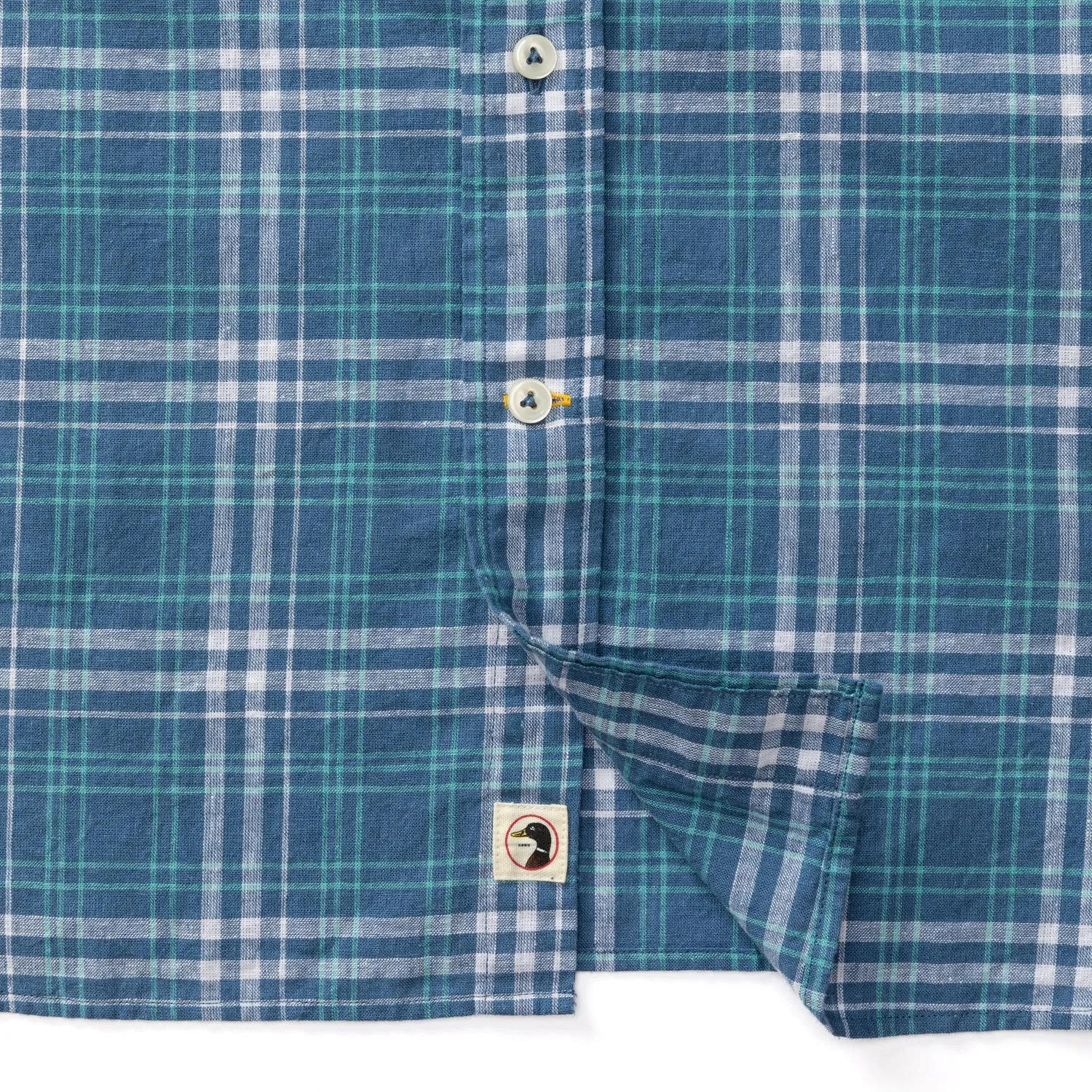 Linen Cotton Oxford Sport Shirt - Quinton Plaid
