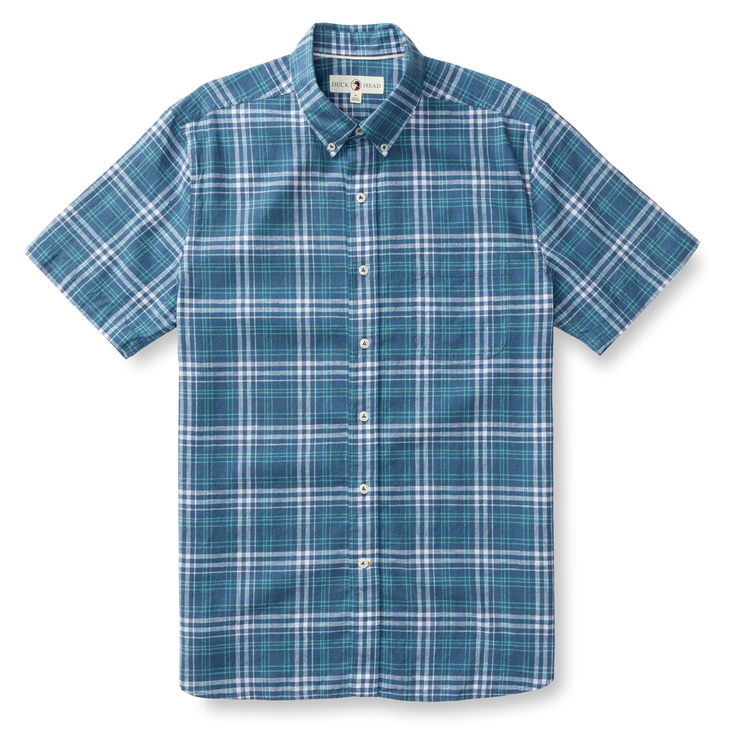Linen Cotton Oxford Sport Shirt - Quinton Plaid