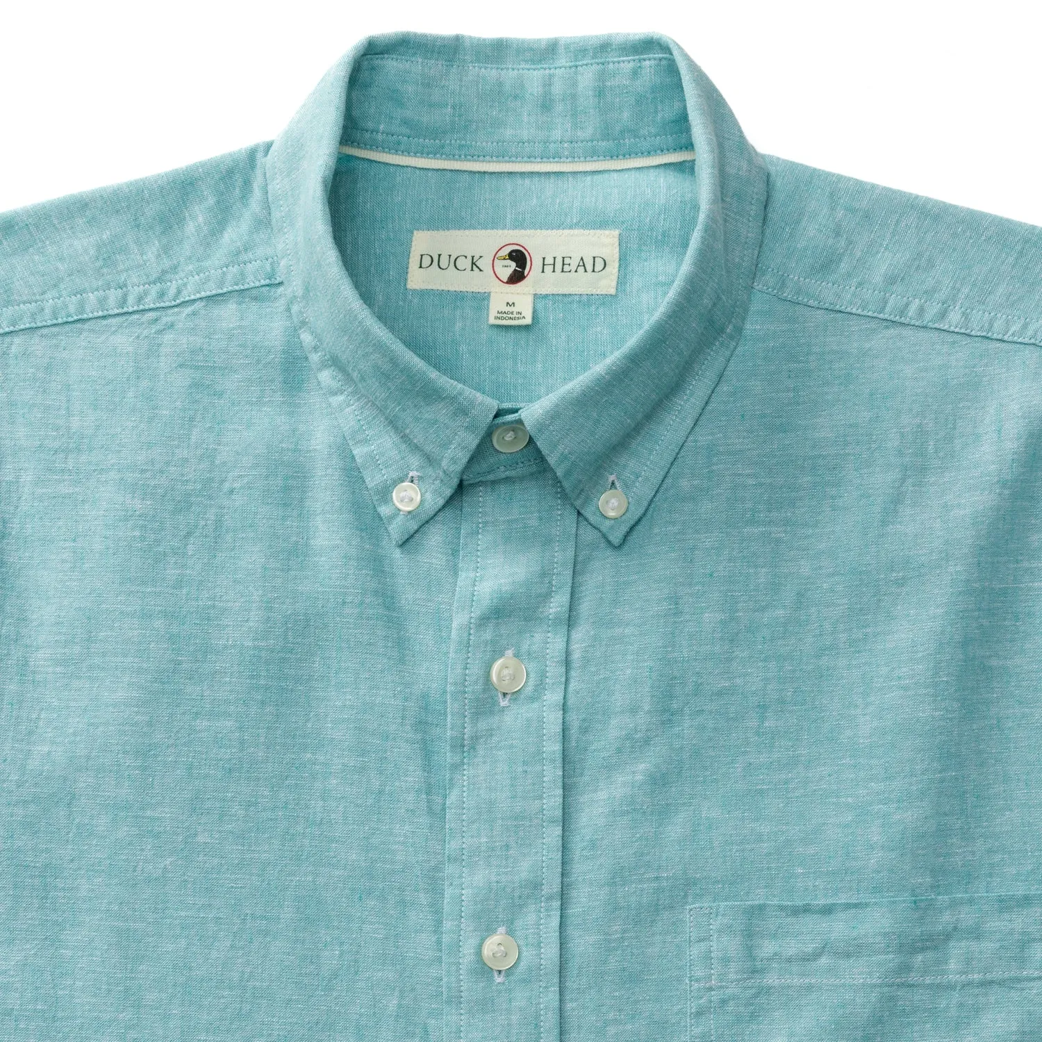 Linen Cotton Oxford Sport Shirt - Wallace Solid