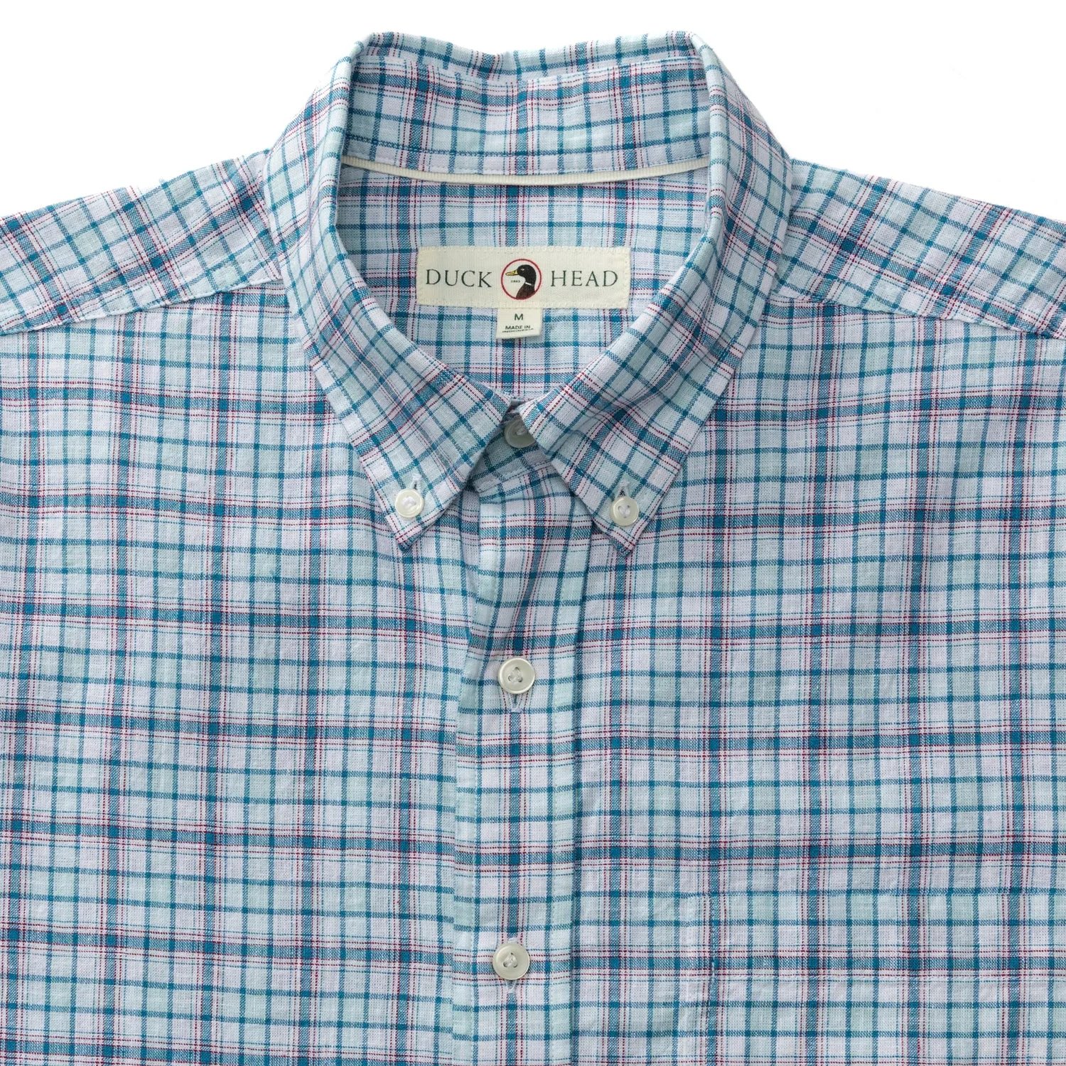 Linen Cotton Sport Shirt - Broome Plaid