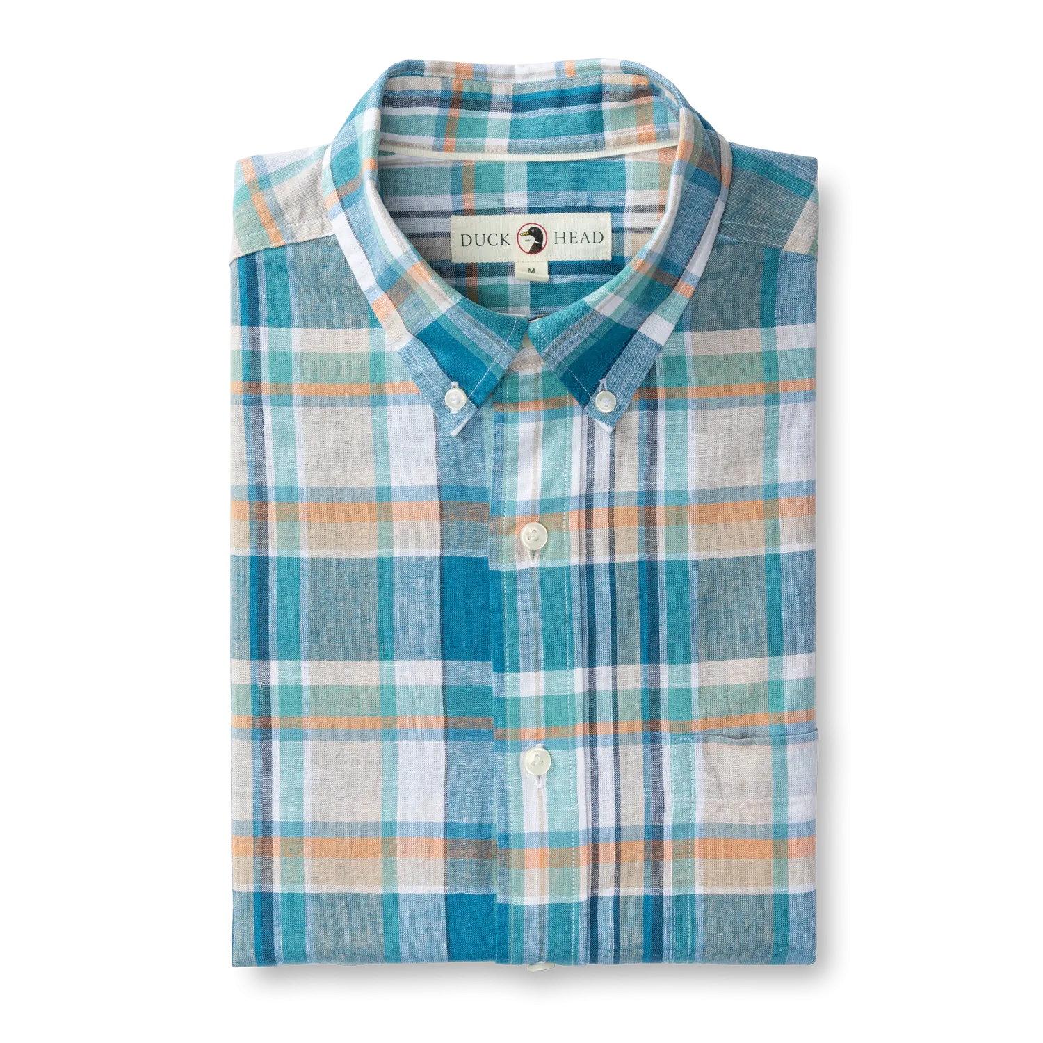 Linen Cotton Sport Shirt - Greenfield Plaid