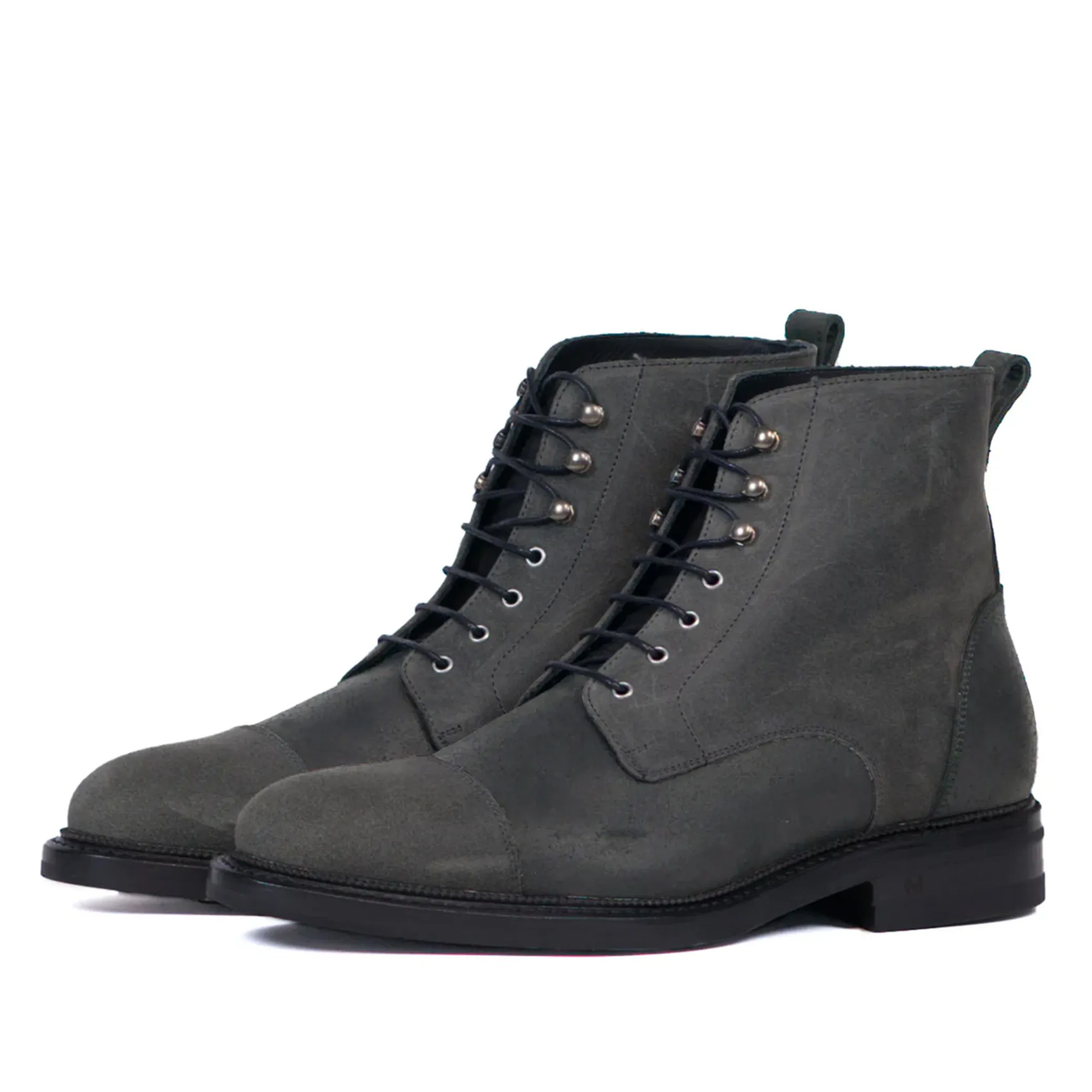 Logan Boot Grey Wax Suede