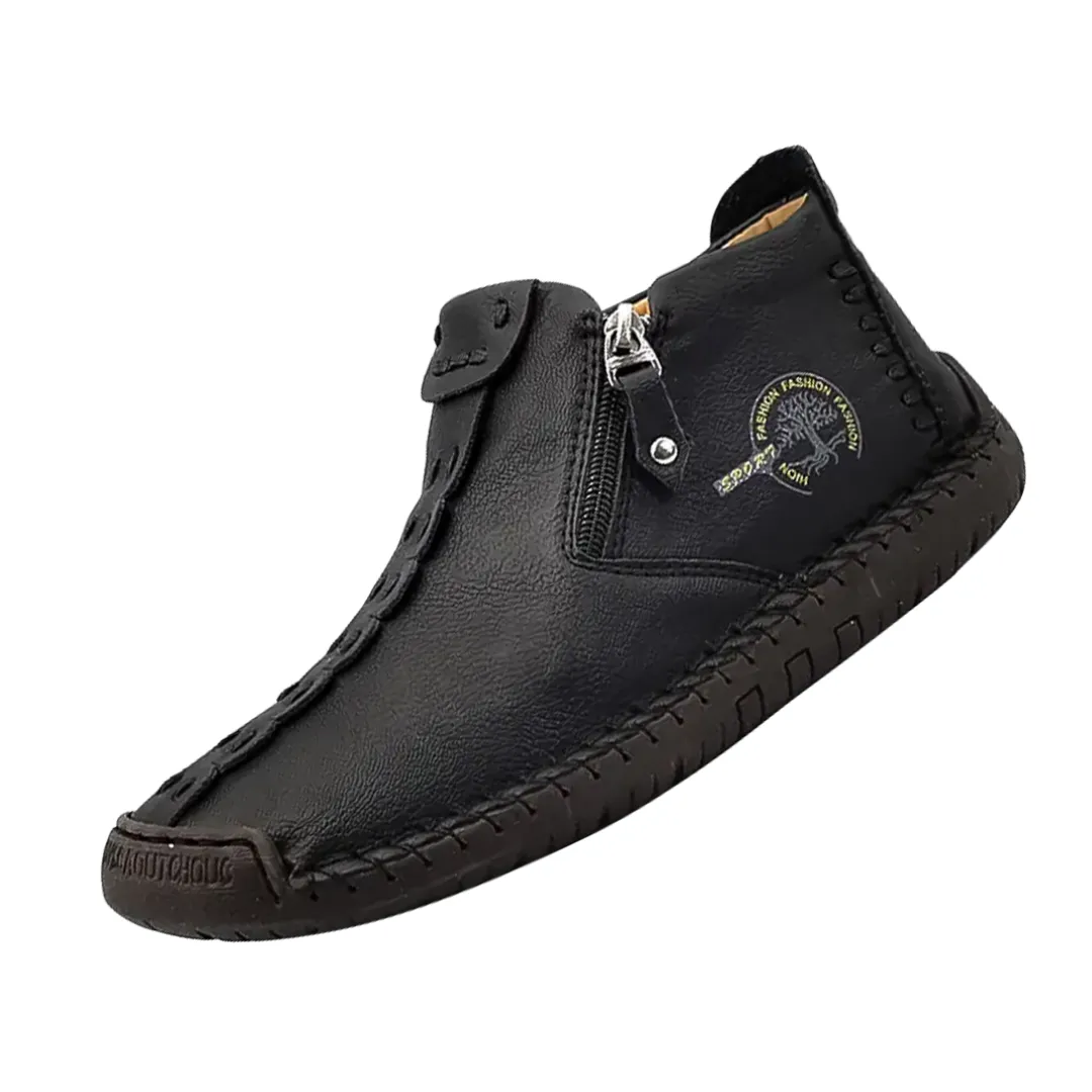 Logan | Classic Men's Leather Ankle Shoes
