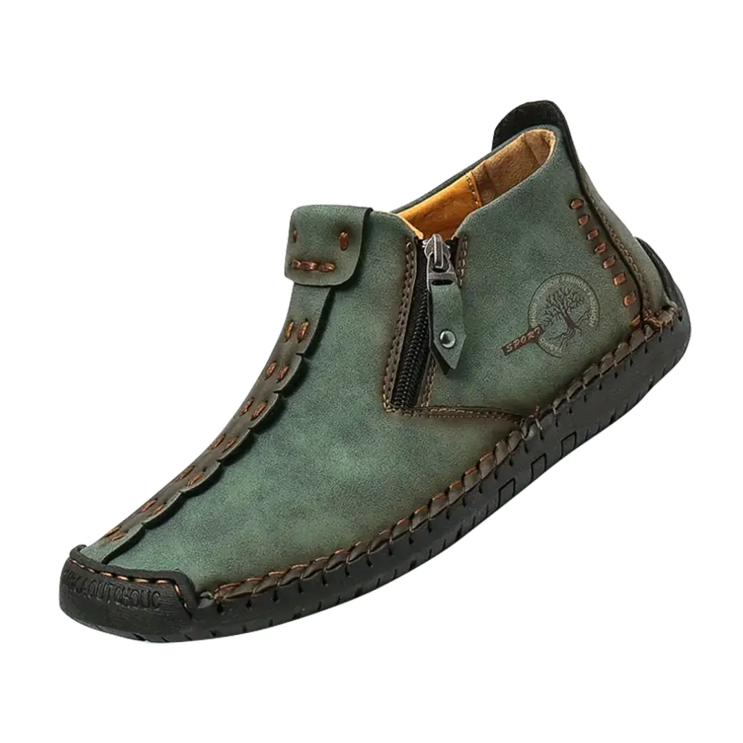 Logan | Classic Men's Leather Ankle Shoes