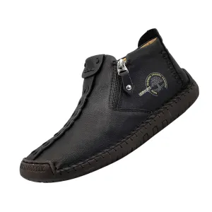 Logan | Classic Men's Leather Ankle Shoes