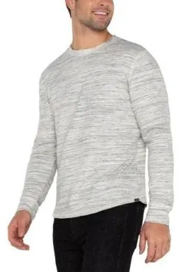 Longsleeve Crew Neck - Grey/White Multi