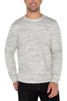 Longsleeve Crew Neck - Grey/White Multi