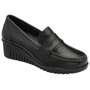 Lotus Detroit Black Leather Shoes