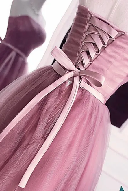 Lovely Tulle Short Party Dress, Handmade Formal Dresses