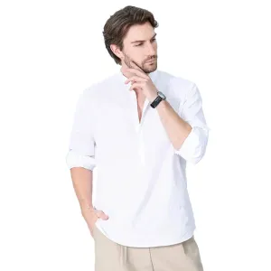 LUKE – Men’s Breathable Long Sleeve Shirt Business Casual