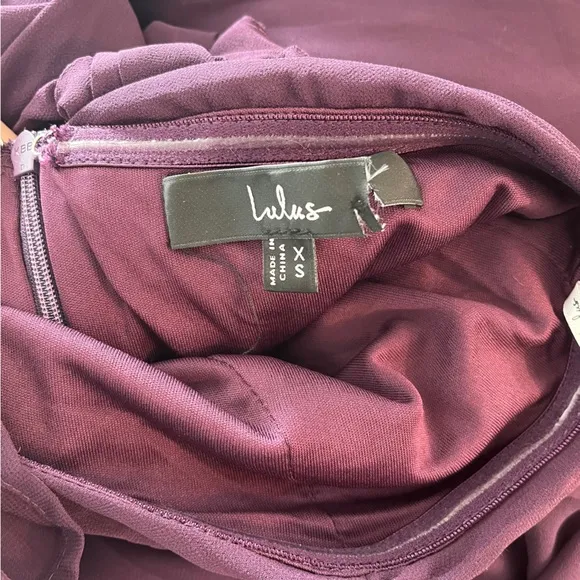 Lulus Luxe Favorite Dark Purple Strapless Ruched Gown