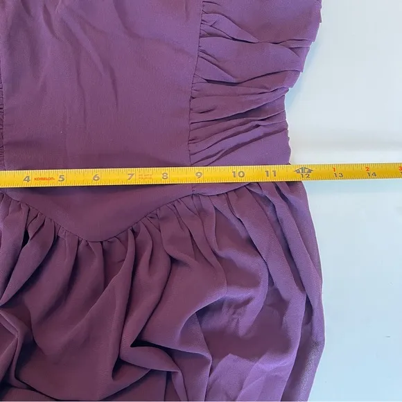 Lulus Luxe Favorite Dark Purple Strapless Ruched Gown