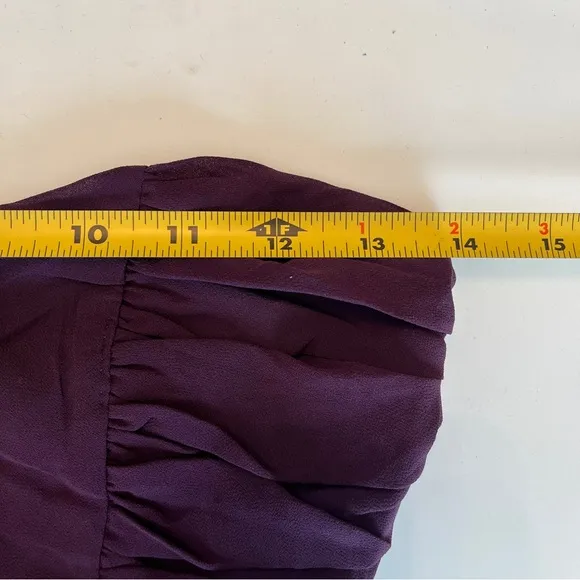 Lulus Luxe Favorite Dark Purple Strapless Ruched Gown