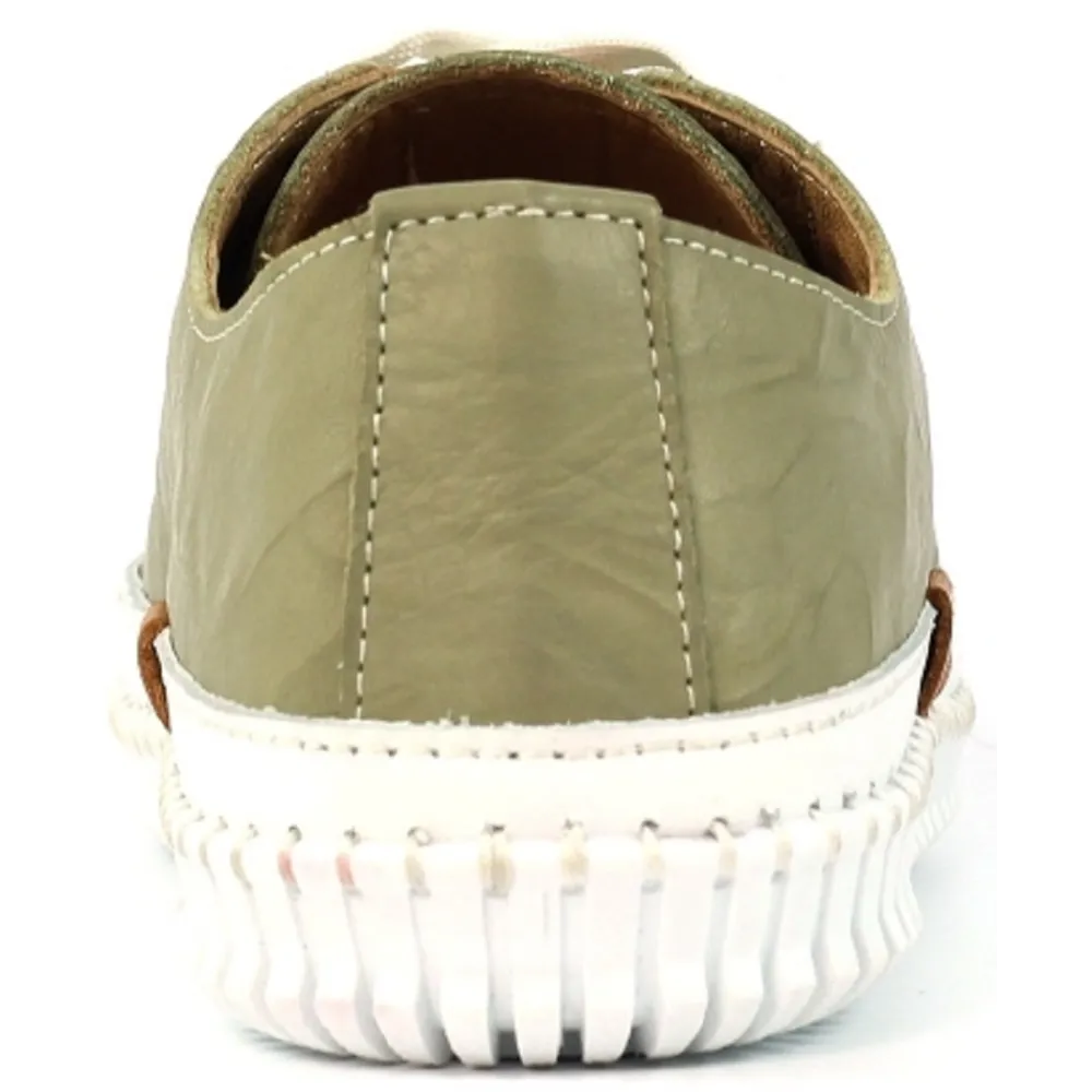 Lunar Truffle II Khaki Leather Shoes