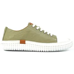 Lunar Truffle II Khaki Leather Shoes