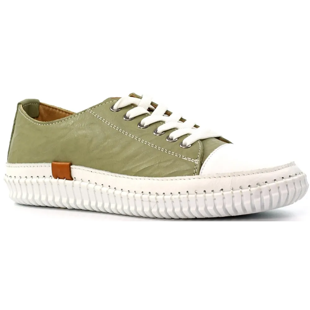Lunar Truffle II Khaki Leather Shoes