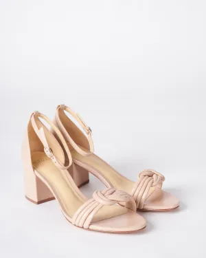 malica leather heel - light sand