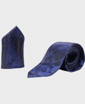 Marc Darcy Paisley Tie Set Midnight