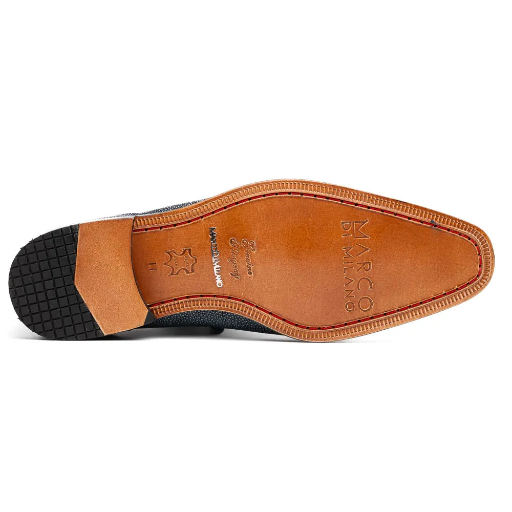 Marco Di Milano Pannuci Navy Stingray Dress Oxfords