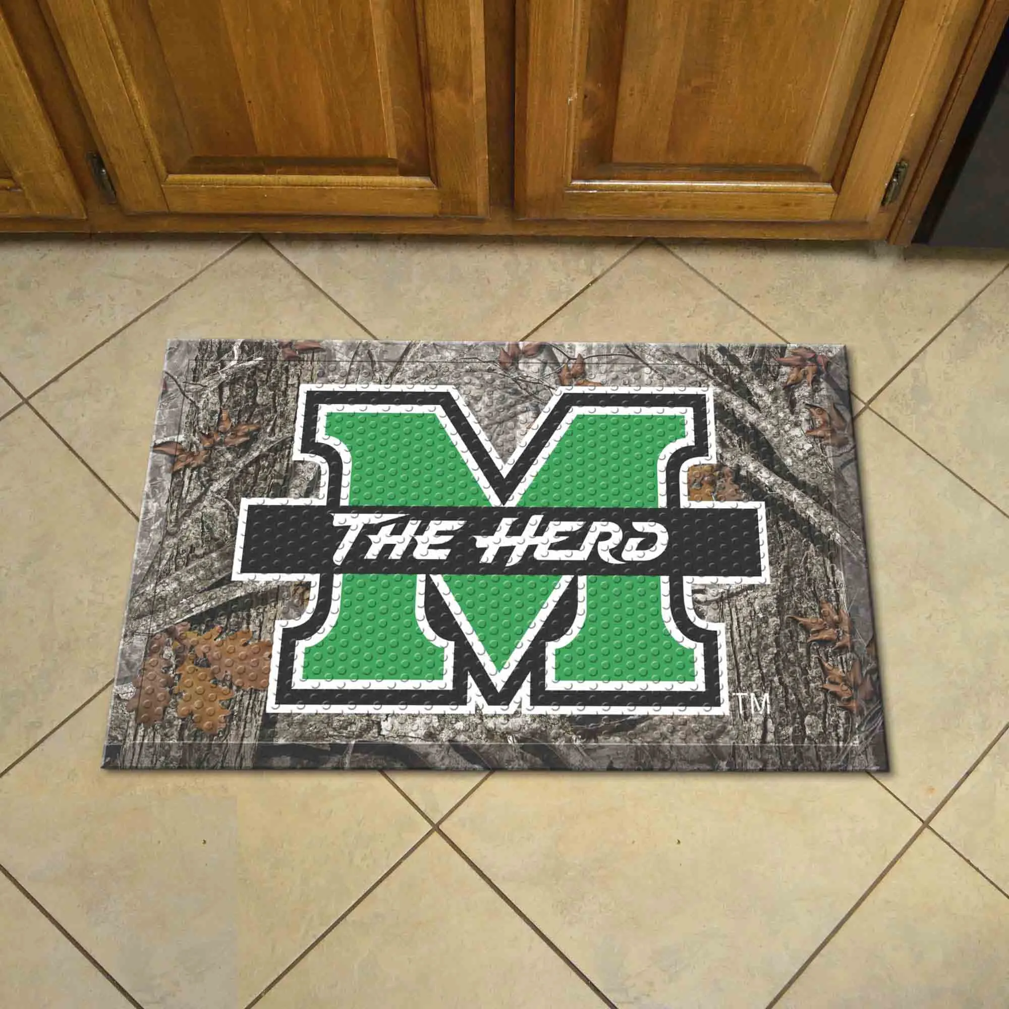 Marshall University Camo Scraper Mat