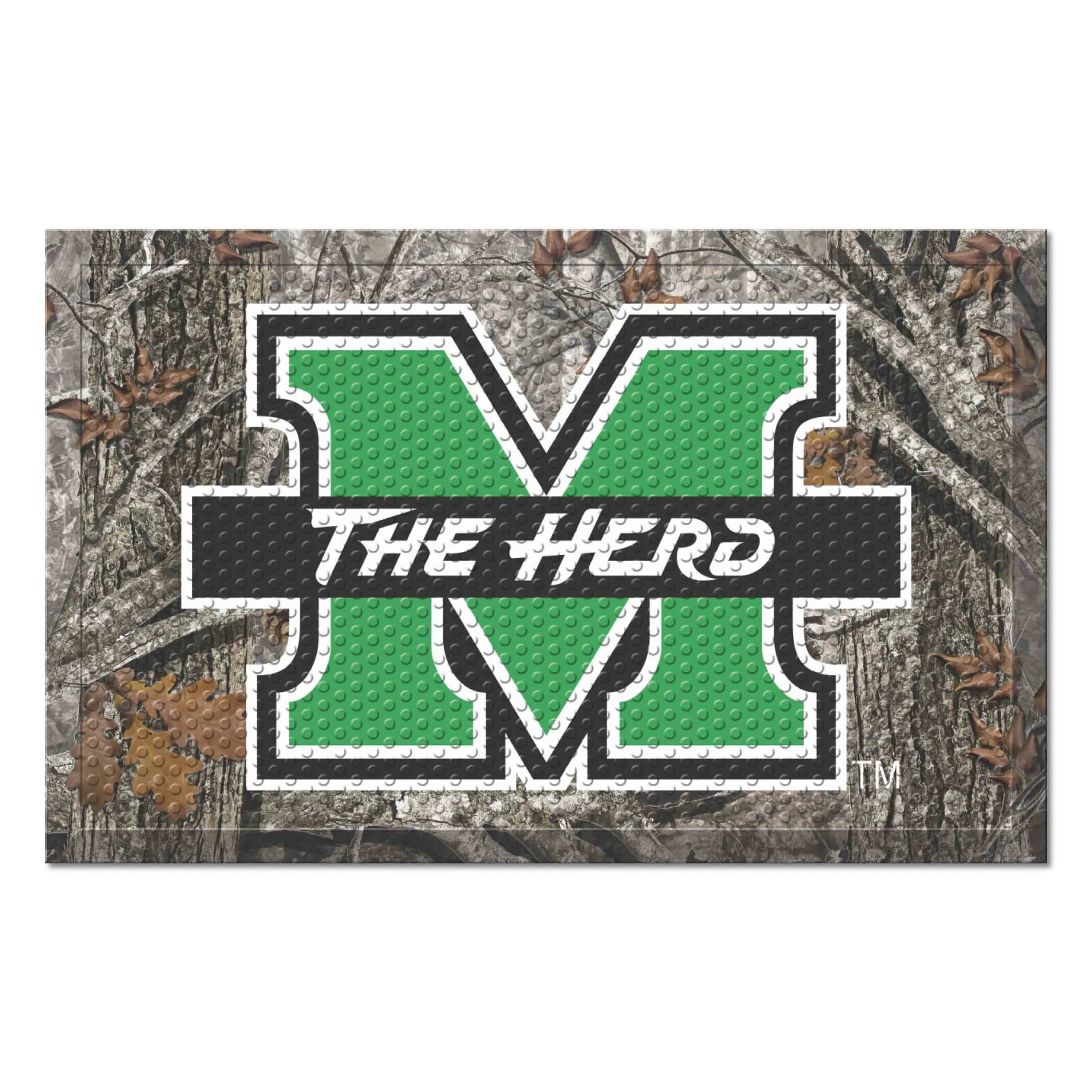 Marshall University Camo Scraper Mat