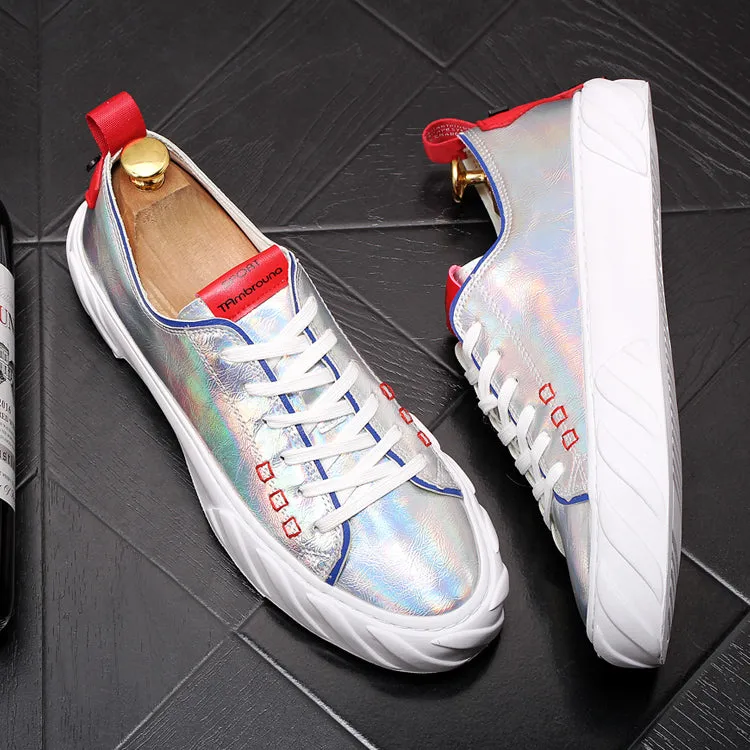 Men Fashion Causal Shoes Spring Autumn Youth Trending White Shoes Male Thick Bottom Luxury Designer Breathable Loafers