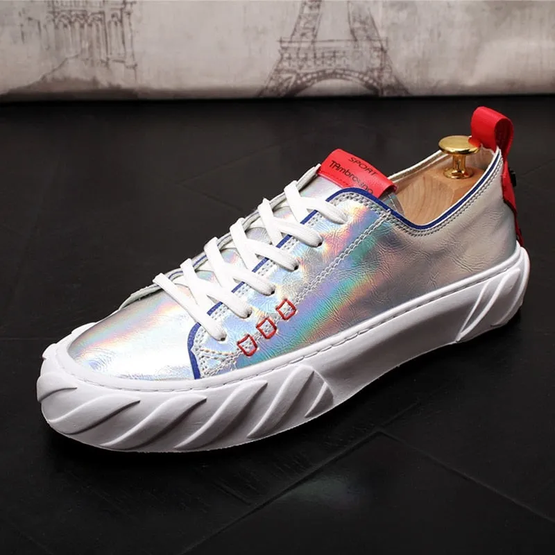 Men Fashion Causal Shoes Spring Autumn Youth Trending White Shoes Male Thick Bottom Luxury Designer Breathable Loafers