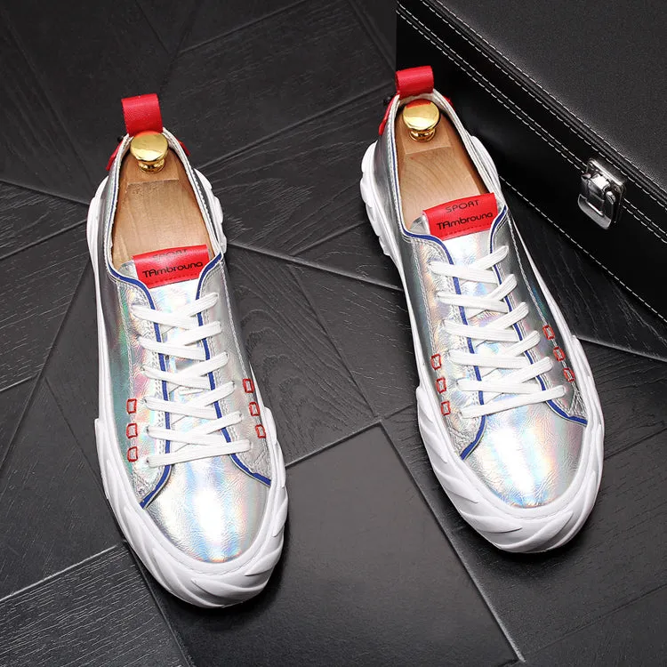 Men Fashion Causal Shoes Spring Autumn Youth Trending White Shoes Male Thick Bottom Luxury Designer Breathable Loafers