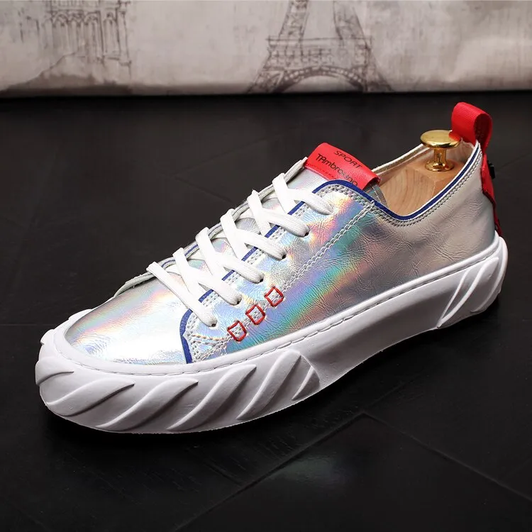 Men Fashion Causal Shoes Spring Autumn Youth Trending White Shoes Male Thick Bottom Luxury Designer Breathable Loafers