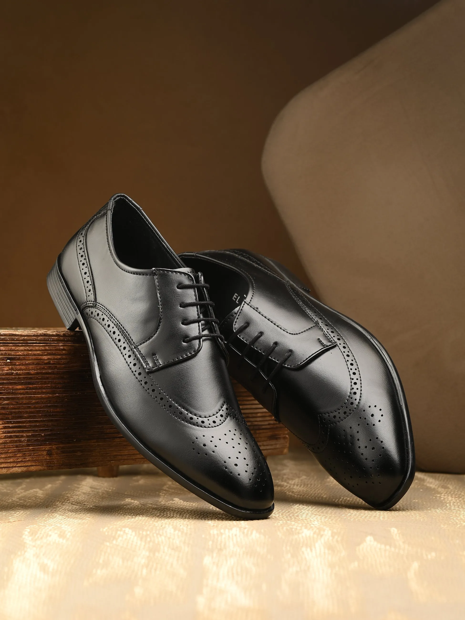 Men Formal Faux Leather Formal Lace Up Derby