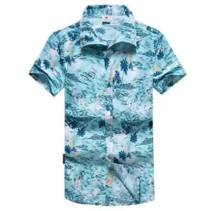 Men Hawaiian Printing Shirt