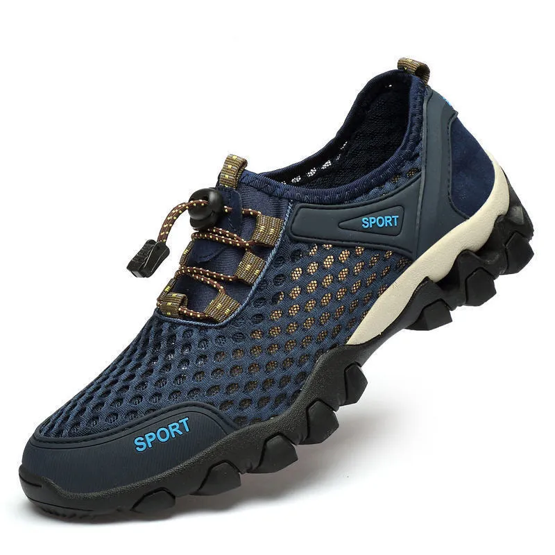 Men's Breathable Mesh Water Shoes With Non-Slip EVA Sole
