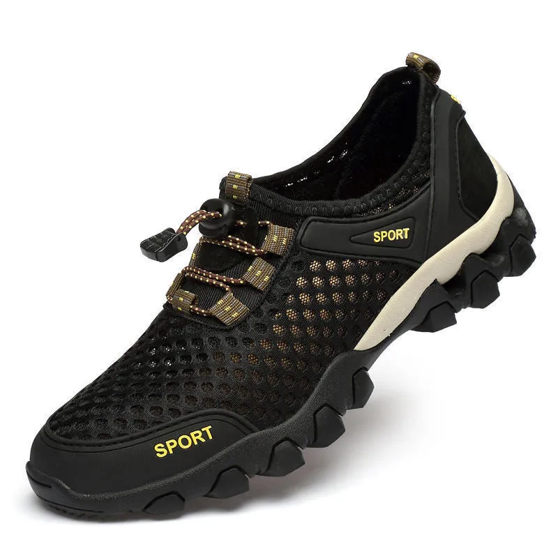Men's Breathable Mesh Water Shoes With Non-Slip EVA Sole